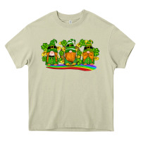 Mossy st patricks day gnomes shamrock gold rainbow Heavy Core Tee - Artiststas