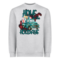 Heather Grey Christmas Home For The Holidays Heavyweight Sweatshirt - Bettercallsaul
