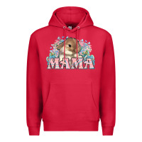 Cardinal Easter Bunny Mama  mother's day Premium Hoodie - HowdyJamesFarm