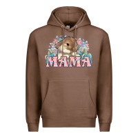 Chestnut Easter Bunny Mama  mother's day Premium Hoodie - HowdyJamesFarm