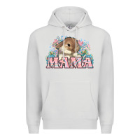 Dove Grey Easter Bunny Mama  mother's day Premium Hoodie - HowdyJamesFarm