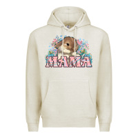 Oatmeal Heather Easter Bunny Mama  mother's day Premium Hoodie - HowdyJamesFarm