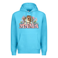 Ocean Blue Easter Bunny Mama  mother's day Premium Hoodie - HowdyJamesFarm