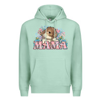 Seafoam Easter Bunny Mama  mother's day Premium Hoodie - HowdyJamesFarm