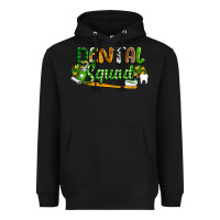 Black St. Patrick's Day Dental squad Heavyweight Hoodie - OliviaCreatesArt