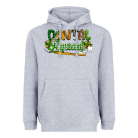 Heather Grey St. Patrick's Day Dental squad Heavyweight Hoodie - OliviaCreatesArt