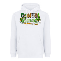 White St. Patrick's Day Dental squad Heavyweight Hoodie - OliviaCreatesArt
