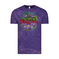 Cloud Purple Christmas Vibes Vintage Tee - MaliasSmallBusiness