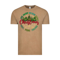 Vintage Coffee Christmas Vibes Vintage Tee - MaliasSmallBusiness