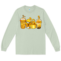 Matcha childhood cancer coffee Long Sleeve Tee - Jasminsmagicworld