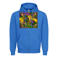 True Royal mardi gras fleur de lis Zipper Hoodie - CowGirlArtShop