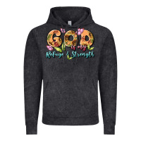 Vintage Black god is my refuge and strength Vintage Hoodie - MaliasSmallBusiness