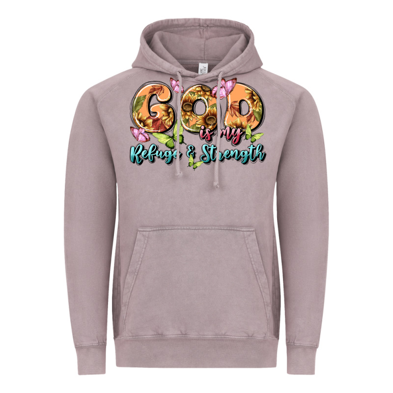 God Is My Refuge And Strength Vintage Hoodie by MaliasSmallBusiness | Teevron