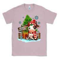 Lilac merry christmas cow Classic Tee - MaliasSmallBusiness