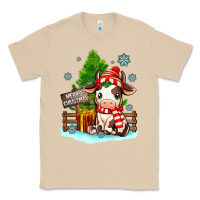 Mushroom merry christmas cow Classic Tee - MaliasSmallBusiness