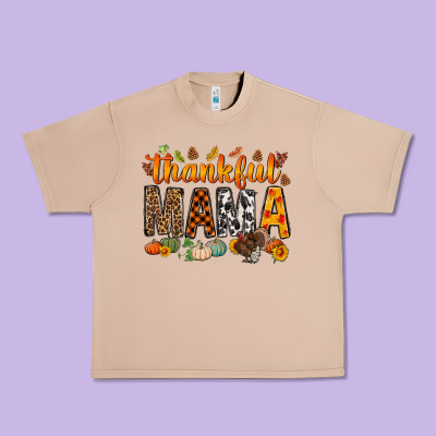 Thankful Mama Bbs Urban Heavy Tee Designed By Bundleandbundleshop