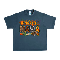 Midnight Navy thankful mama bbs Urban Heavy Tee - BundleAndBundleShop
