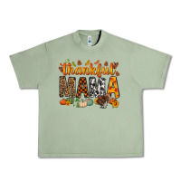 Oil Green thankful mama bbs Urban Heavy Tee - BundleAndBundleShop