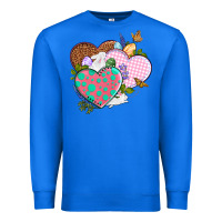 True Royal Easter Day Western Easter hearts Premium Sweatshirt - OliviaCreatesArt