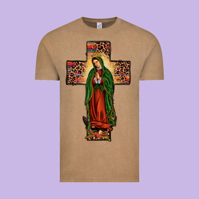 Our Lady Of Guadalupe Cros Vintage Tee Designed By Jahusdesignshop