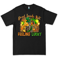 Black dead inside but feeling lucky Premium Tee - NancyCooperArtShop