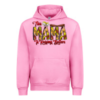 Fuchsia Pink this mama is raising ballers softball and baseball Urban Hoodie - CowhideDigitalArt