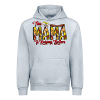 Heather Grey this mama is raising ballers softball and baseball Urban Hoodie - CowhideDigitalArt