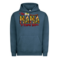 Pigment Midnight Navy this mama is raising ballers softball and baseball Urban Hoodie - CowhideDigitalArt