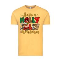 Vintage Mustard have a holly jolly christmas Vintage Tee - MaliasSmallBusiness