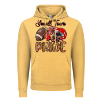 Vintage Mustard small town big pride red Vintage Hoodie - MaliasSmallBusiness