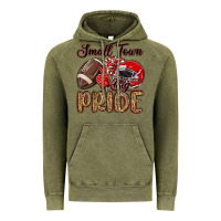 Vintage Olive small town big pride red Vintage Hoodie - MaliasSmallBusiness