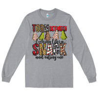 Heather Grey torn between looking like a snack and eating one christmas cake Long Sleeve Tee - Jasminsmagicworld