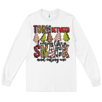 White torn between looking like a snack and eating one christmas cake Long Sleeve Tee - Jasminsmagicworld