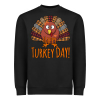 Black Happy Turkey Day - Thanksgiving Party Heavyweight Sweatshirt - Bettercallsaul