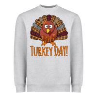 Heather Grey Happy Turkey Day - Thanksgiving Party Heavyweight Sweatshirt - Bettercallsaul