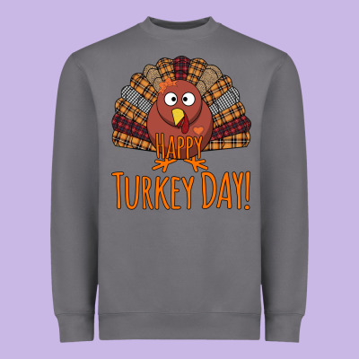 Happy Turkey Day - Thanksgiving Party Heavyweight Sweatshirt Designed By Bettercallsaul