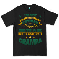 Black i'm not retired i'm a professional grampa Premium Tee - Jasminsmagicworld