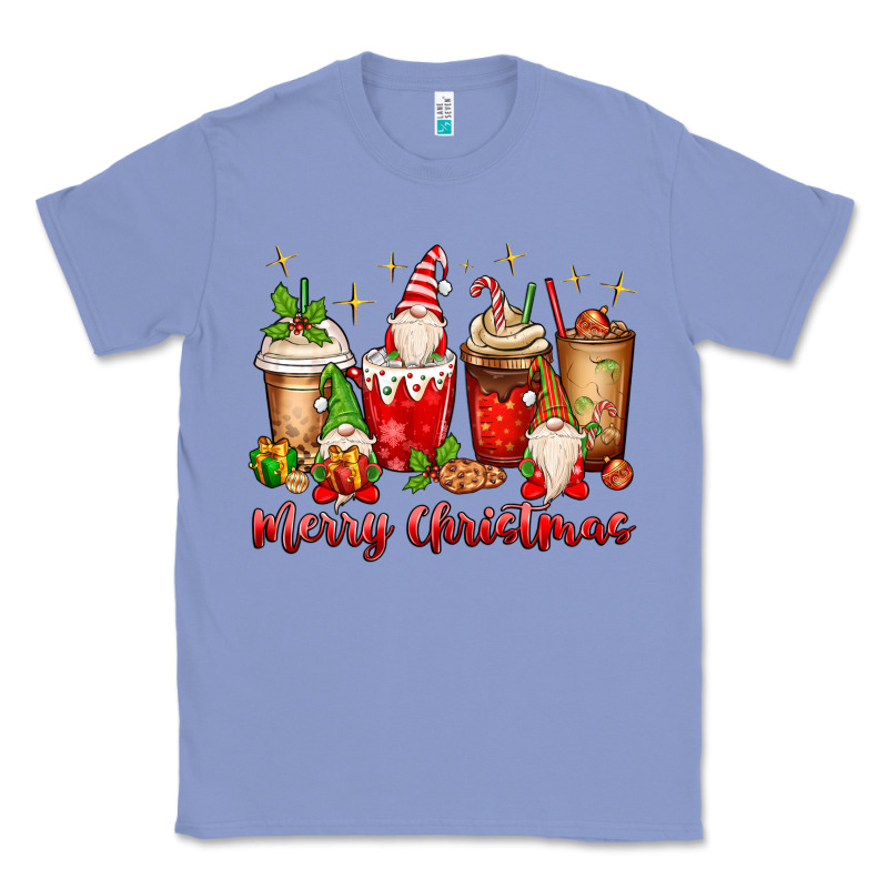 Merry Christmas Gnomes Coffee Cups Classic Tee by MaliasSmallBusiness | Teevron