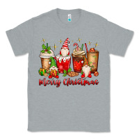 Heather Grey merry christmas gnomes coffee cups Classic Tee - MaliasSmallBusiness