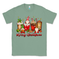 Sage merry christmas gnomes coffee cups Classic Tee - MaliasSmallBusiness