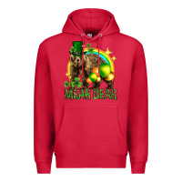 Cardinal St. Patrick's Day mear bear Premium Hoodie - HowdyJamesFarm