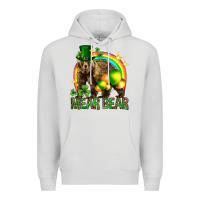 Dove Grey St. Patrick's Day mear bear Premium Hoodie - HowdyJamesFarm
