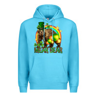 Ocean Blue St. Patrick's Day mear bear Premium Hoodie - HowdyJamesFarm