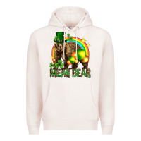 Pale Pink St. Patrick's Day mear bear Premium Hoodie - HowdyJamesFarm