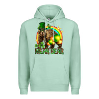 Seafoam St. Patrick's Day mear bear Premium Hoodie - HowdyJamesFarm