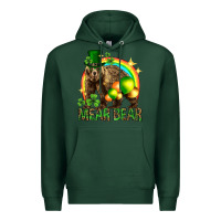 Sports Green St. Patrick's Day mear bear Premium Hoodie - HowdyJamesFarm