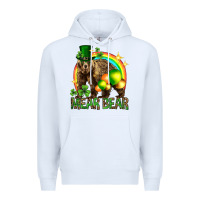 White St. Patrick's Day mear bear Premium Hoodie - HowdyJamesFarm