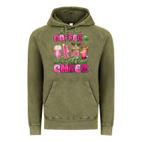 Vintage Olive i run on coffee and christmas cheer Vintage Hoodie - MaliasSmallBusiness