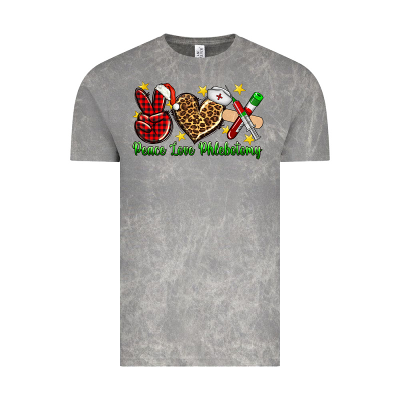 Peace Love Phlebotomy Christmas Vintage Tee by NancyCooperArtShop | Teevron