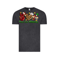 Vintage Black Peace love Phlebotomy Christmas Vintage Tee - NancyCooperArtShop